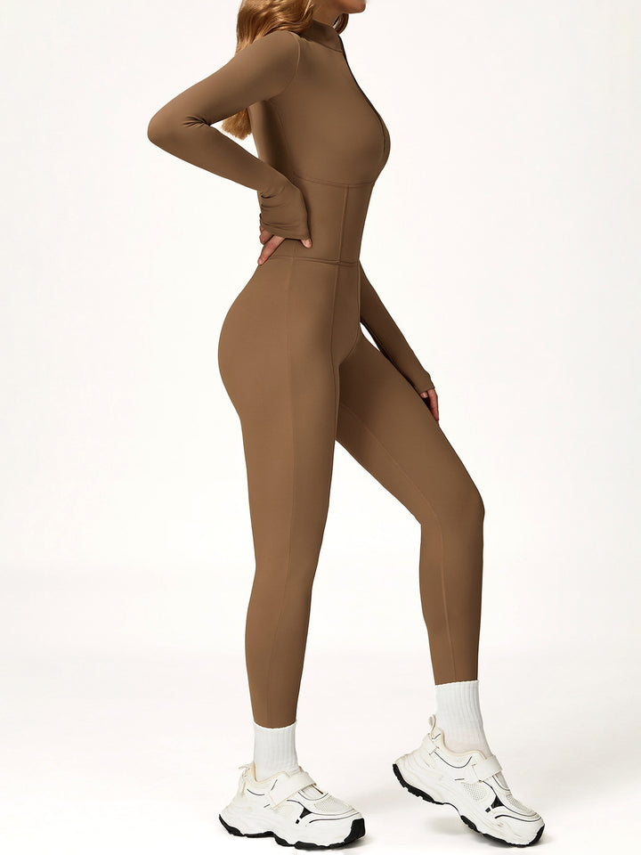 Long-Sleeve Zip Bodysuit