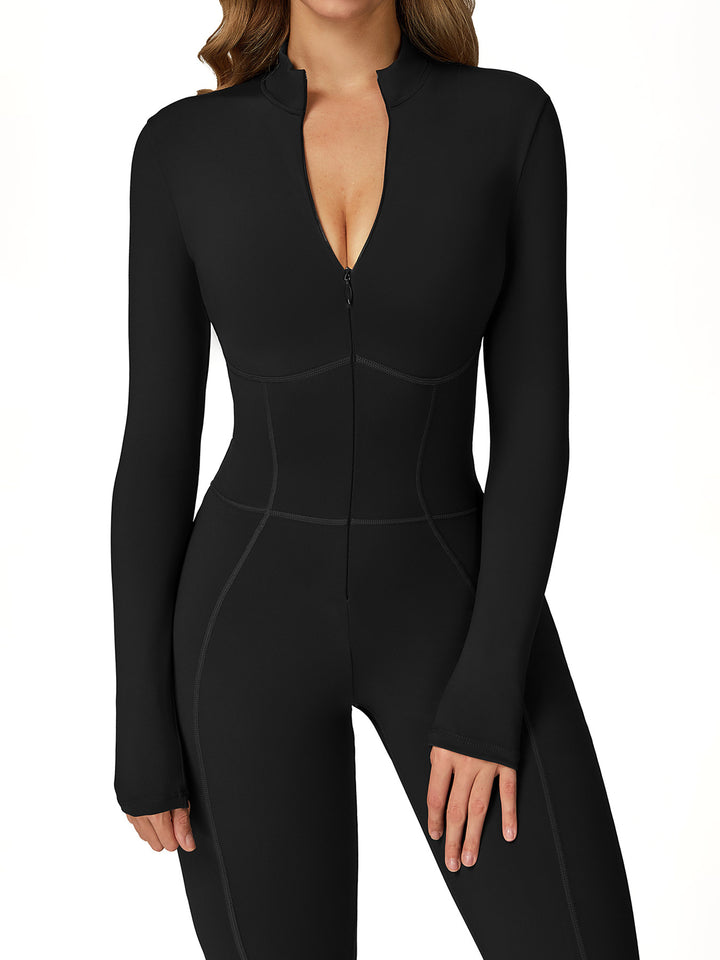 Long-Sleeve Zip Bodysuit