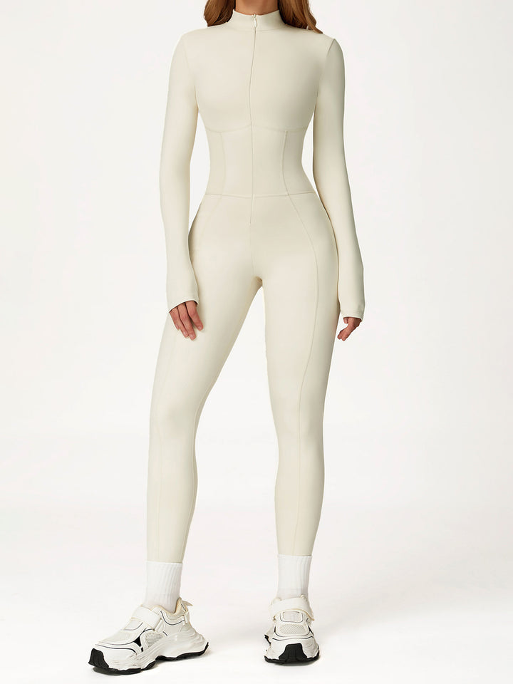 Long-Sleeve Zip Bodysuit