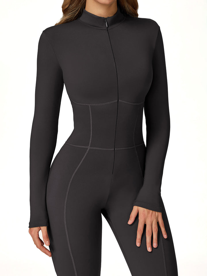 Long-Sleeve Zip Bodysuit