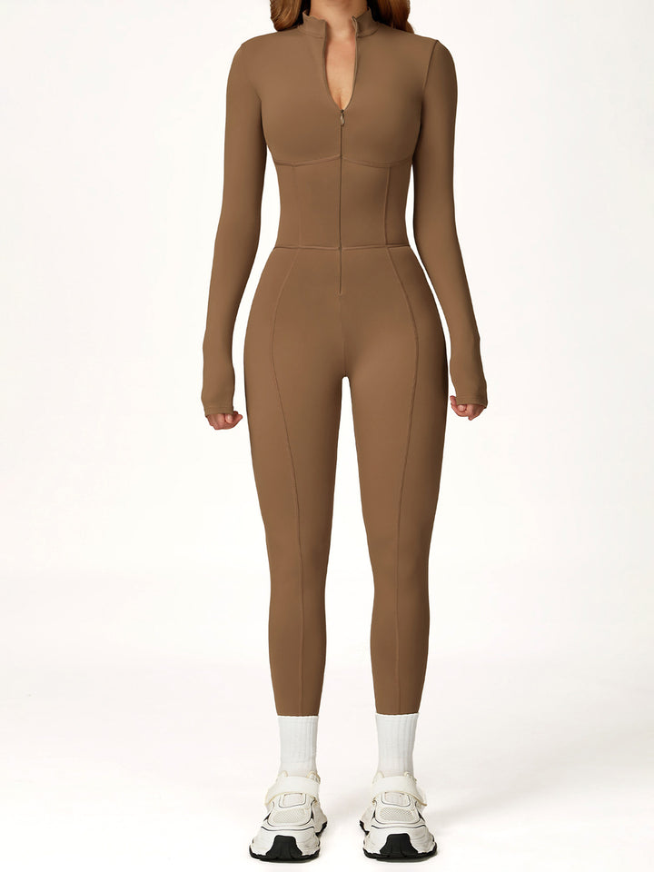 Long-Sleeve Zip Bodysuit