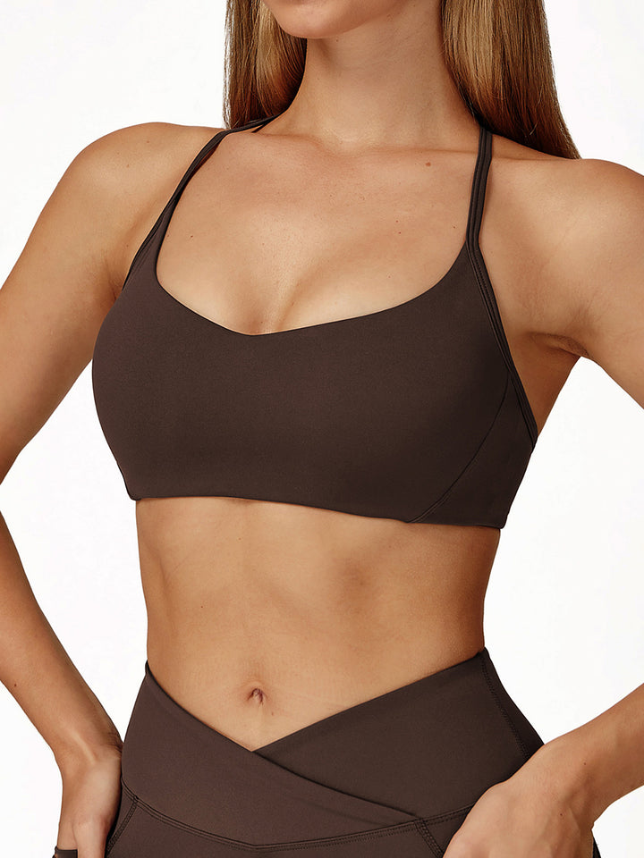 Nude Fabric Y-Back Sports Bra