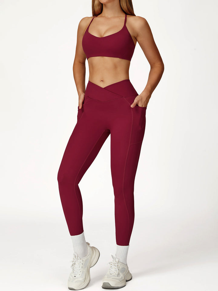 Nude Fabric Y-Back Sports Bra