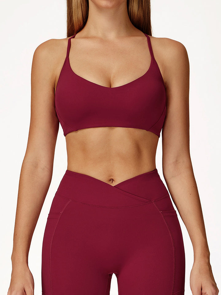 Nude Fabric Y-Back Sports Bra