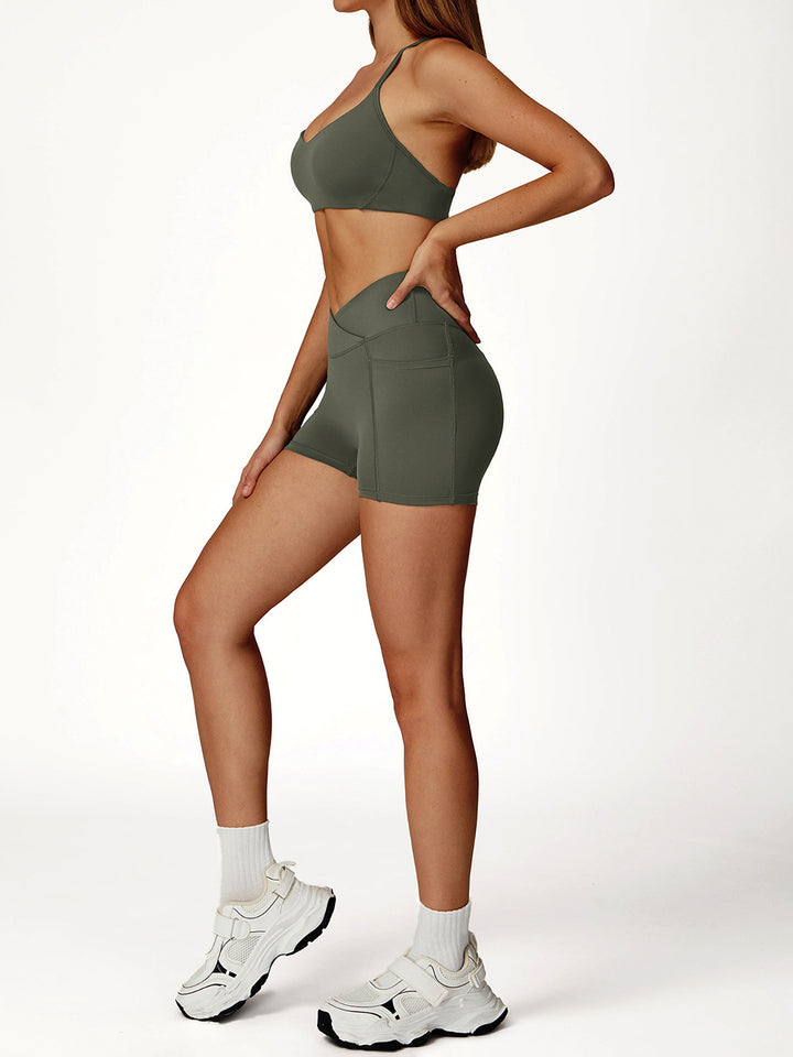 Nude Fabric Y-Back Sports Bra