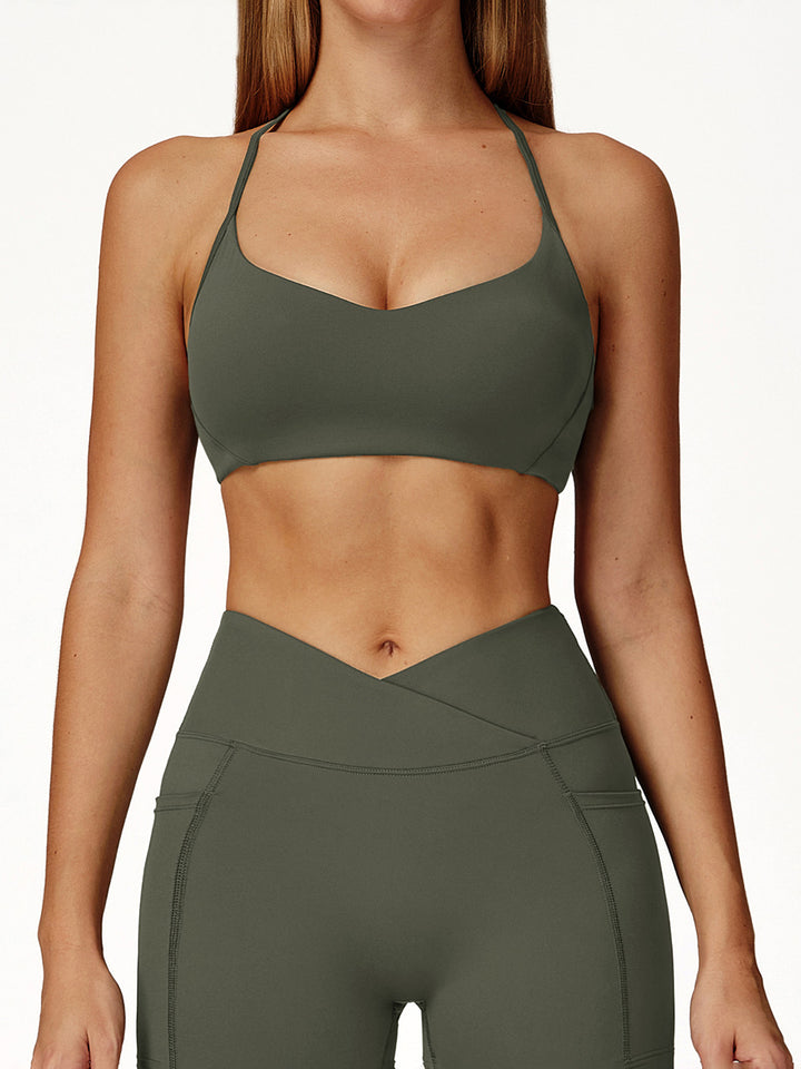 Nude Fabric Y-Back Sports Bra