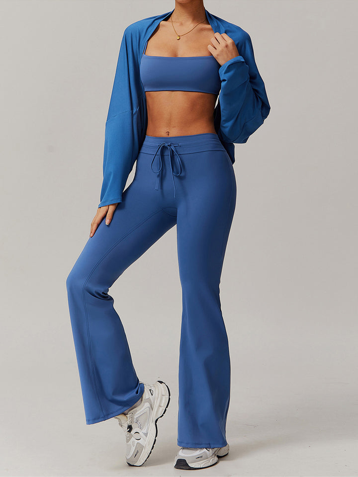 Off-Shoulder Cropped Batwing Top