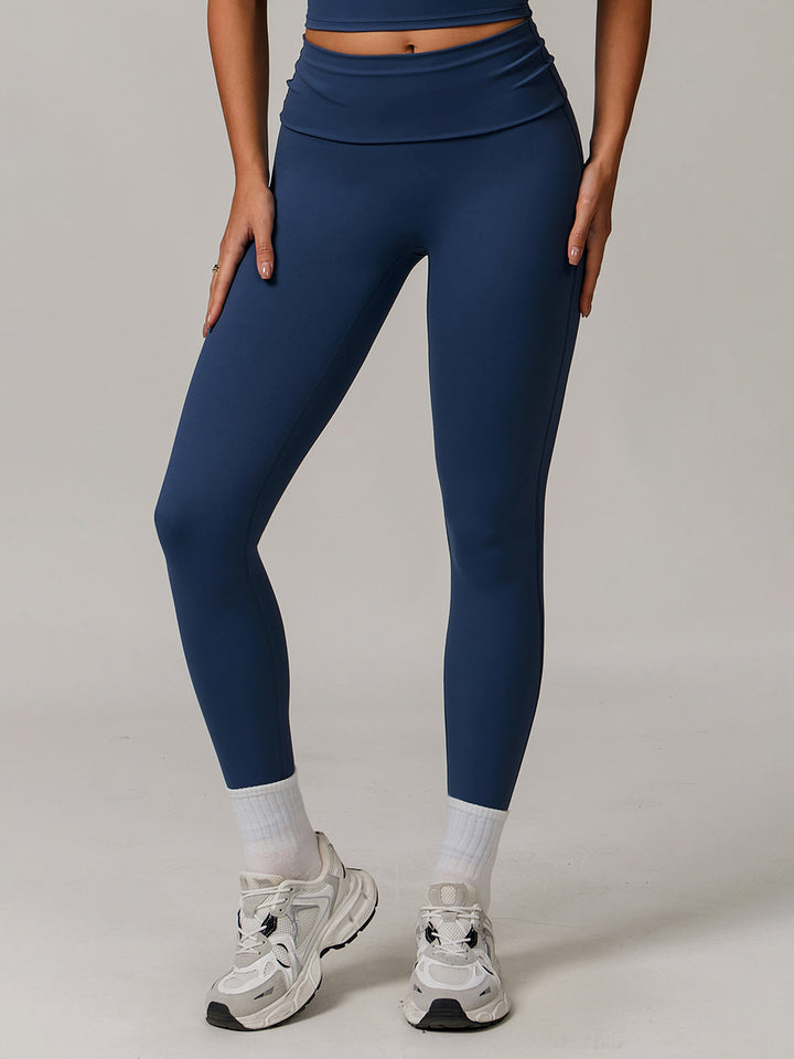 Seamless Folded Waist Sports Bottoms