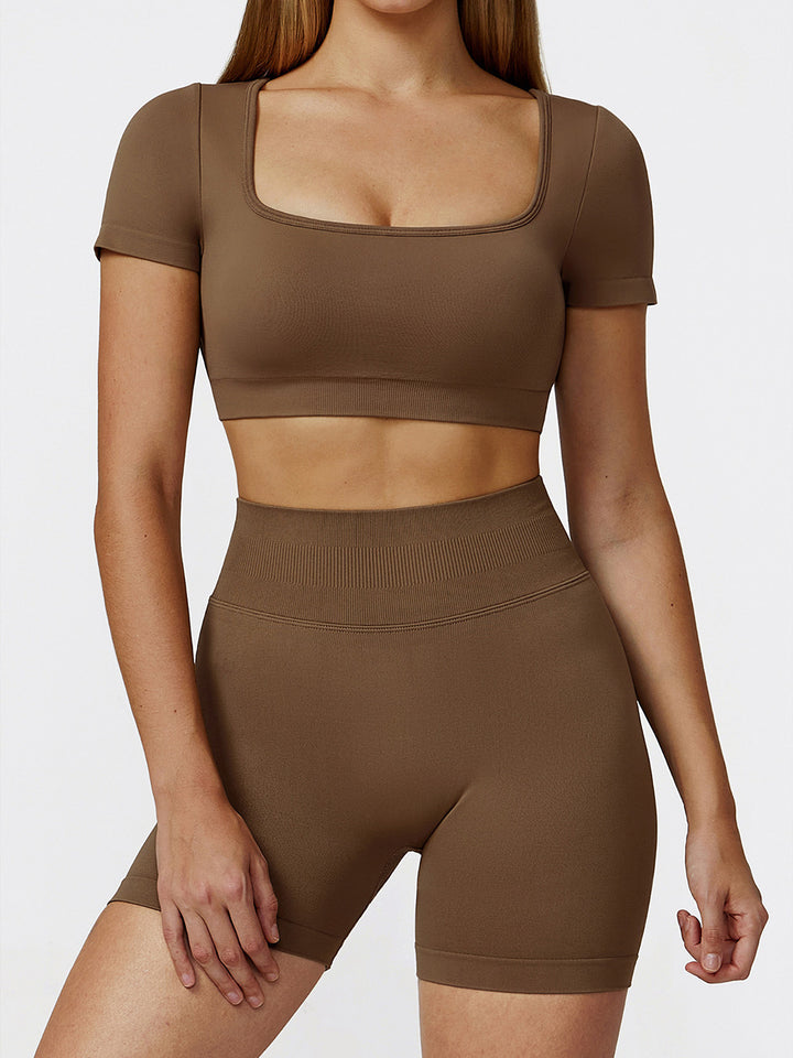 Seamless Hollow Back Sports Top