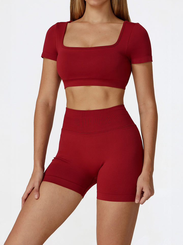 Seamless Hollow Back Sports Top