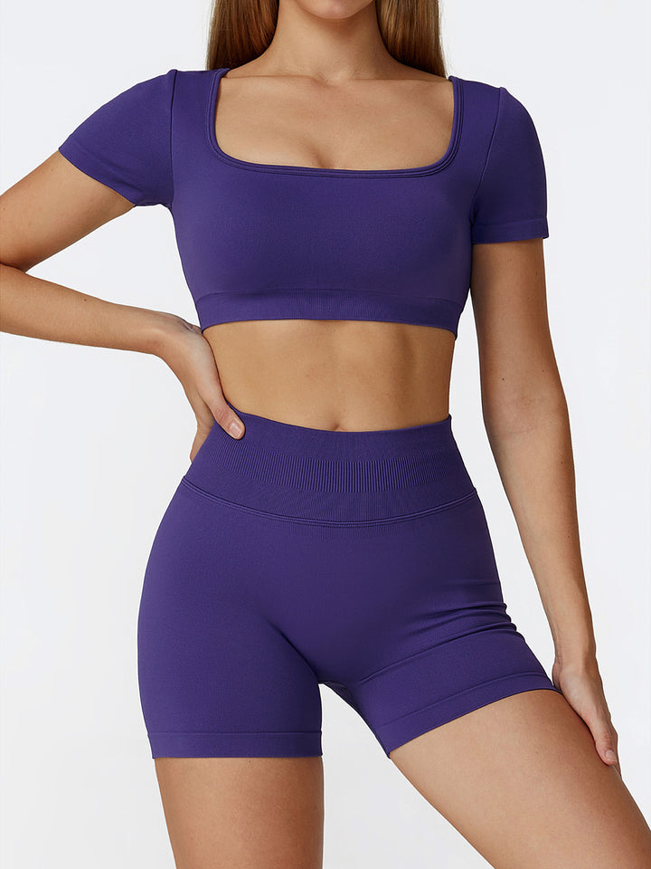 Seamless Hollow Back Sports Top