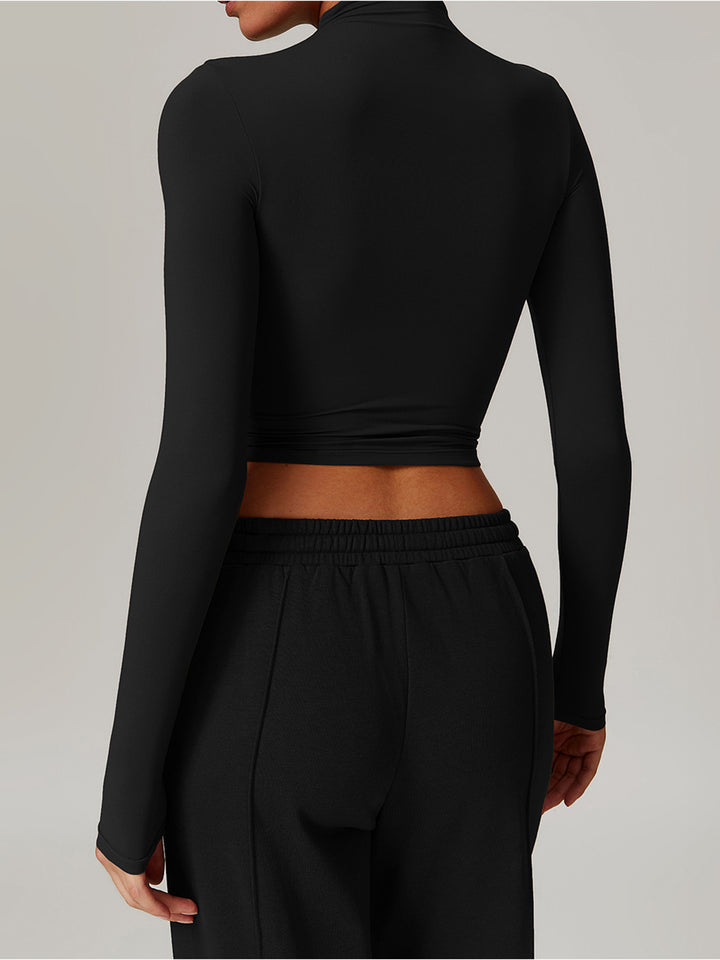 Slim Fit Long Sleeve Sports Tops