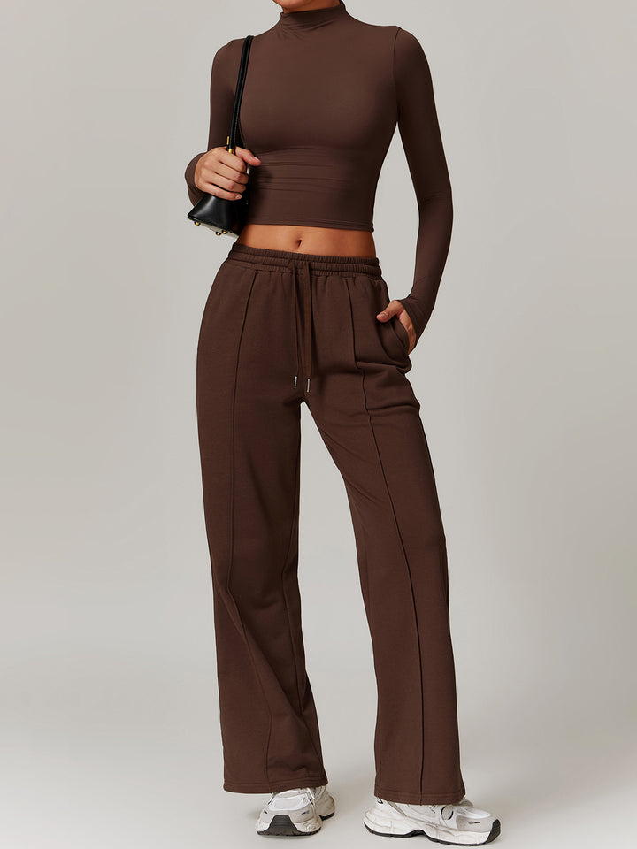Slim Fit Long Sleeve Sports Tops