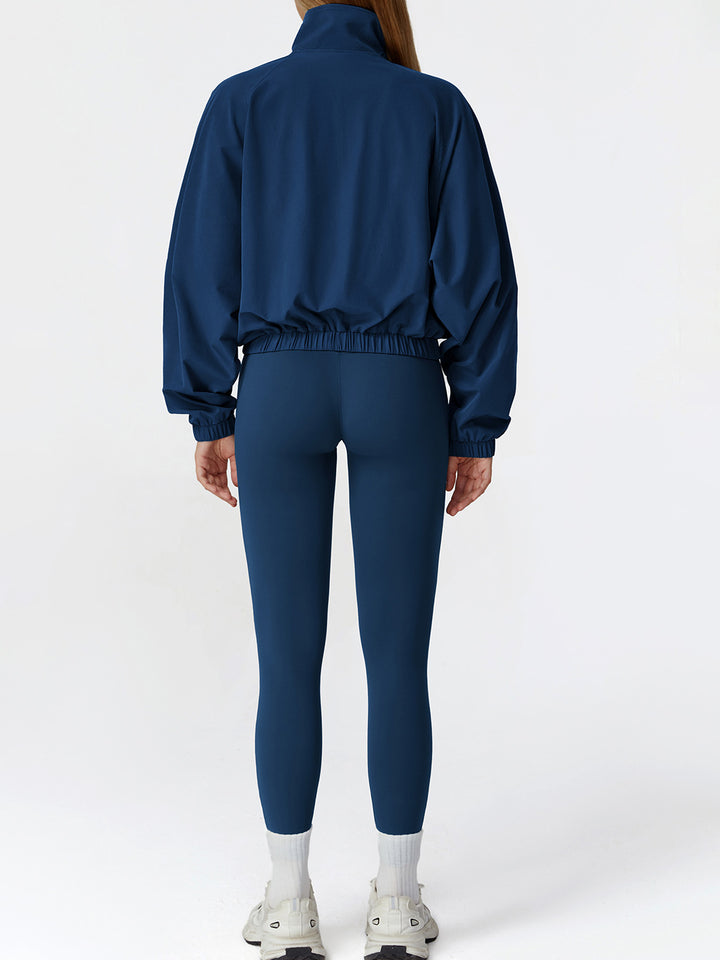 Stand Collar Full-Zip Sports Coat
