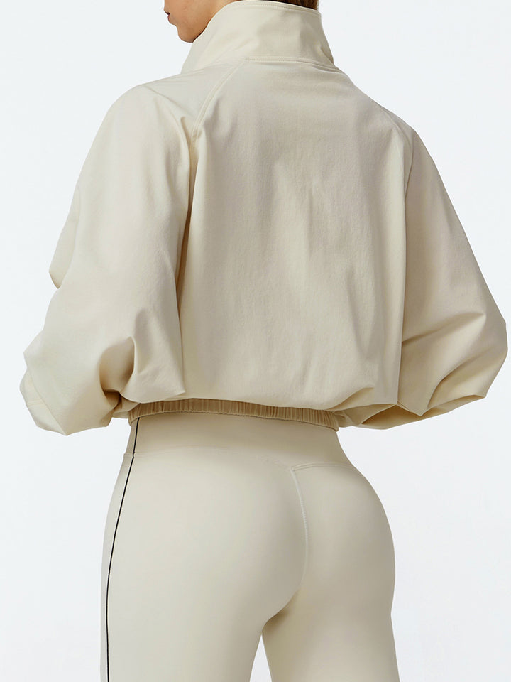 Stand Collar Full-Zip Sports Coat