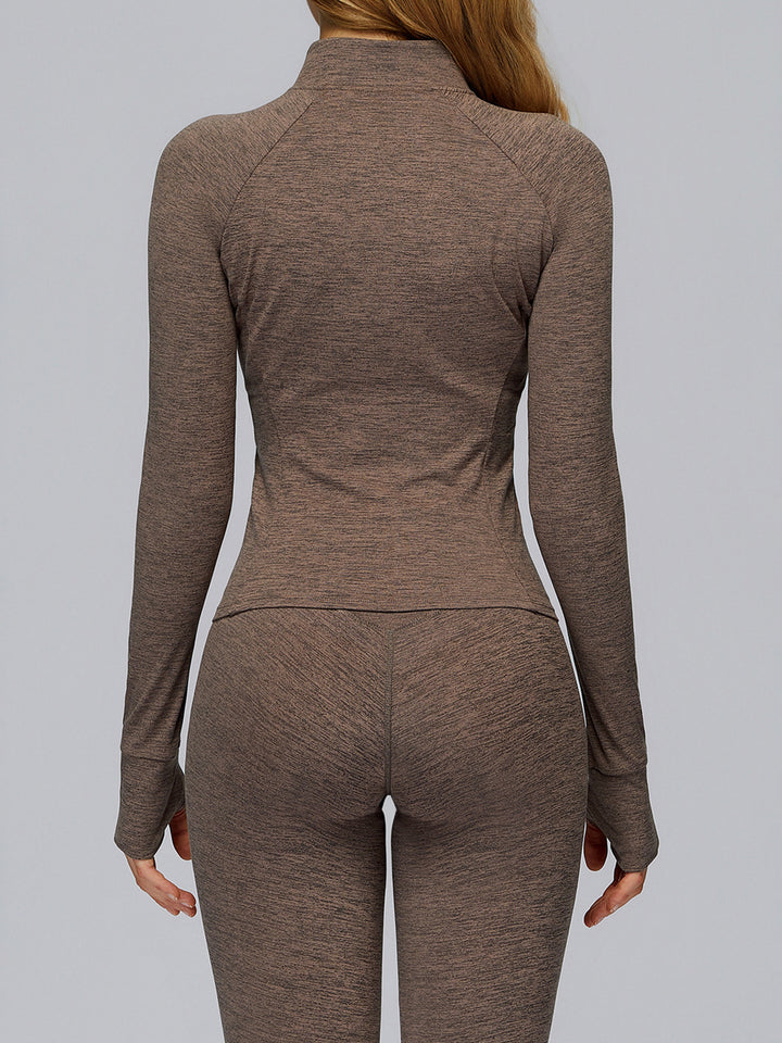 Stand Collar Full-Zip Sports Coat