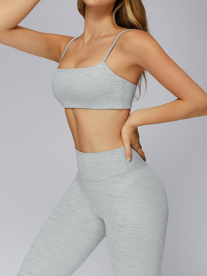 Thin Strap Square-Back Sports Bra