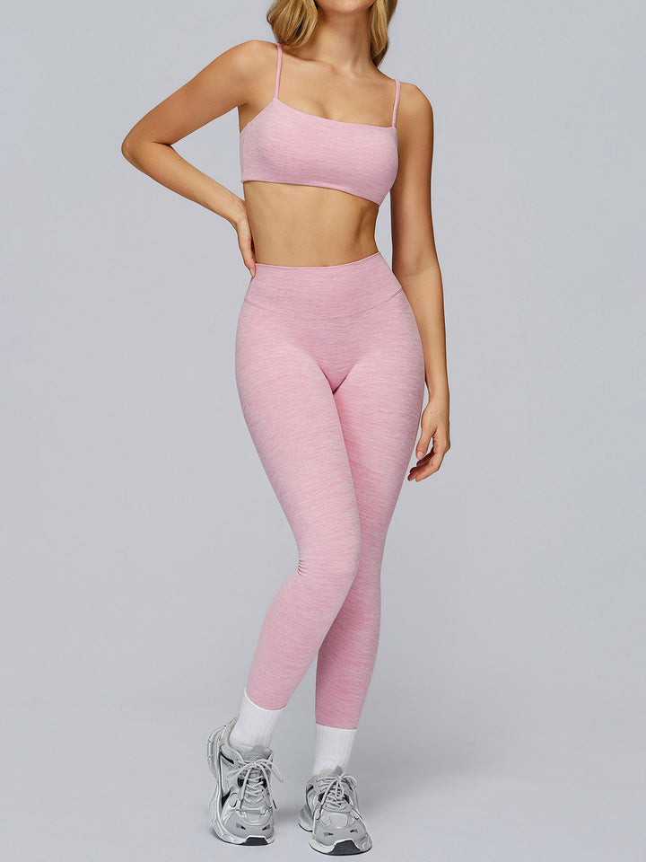 Thin Strap Square-Back Sports Bra