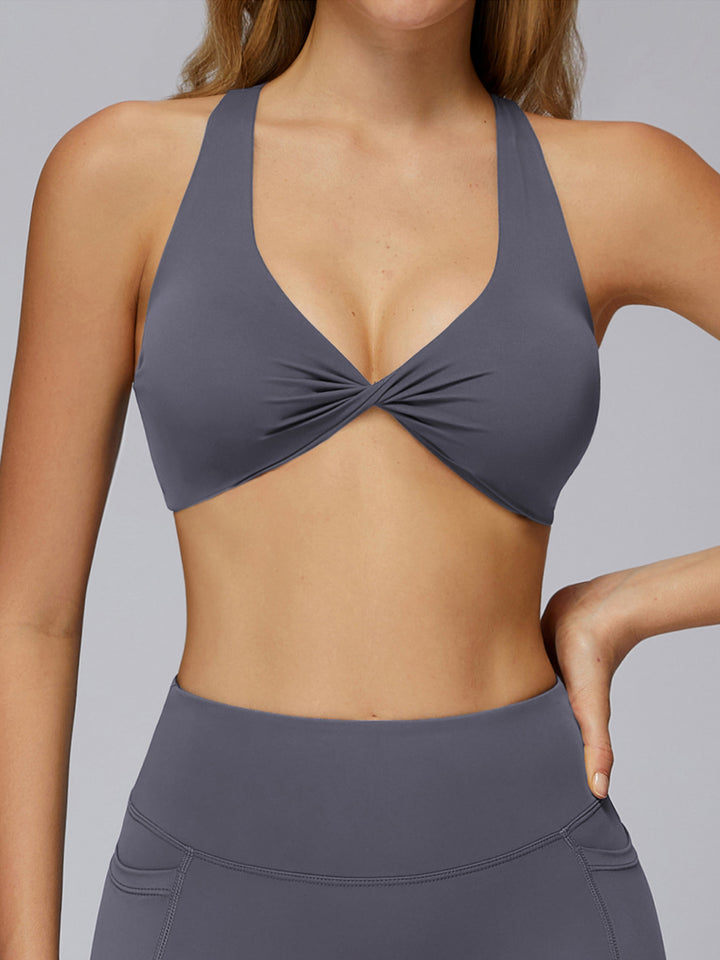 Twist Front Sports Bra
