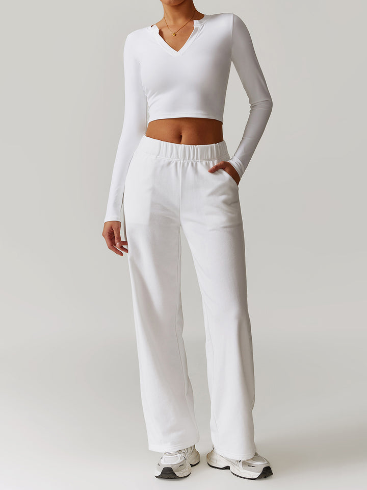 V-Neck Comfort Fit Sports Tops