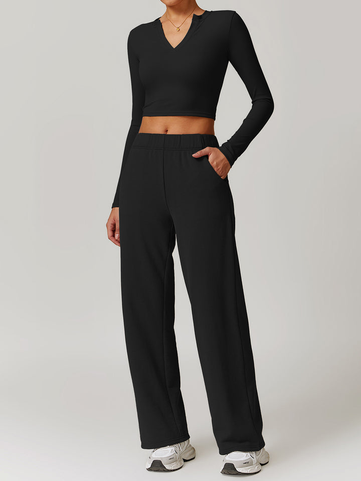 V-Neck Comfort Fit Sports Tops