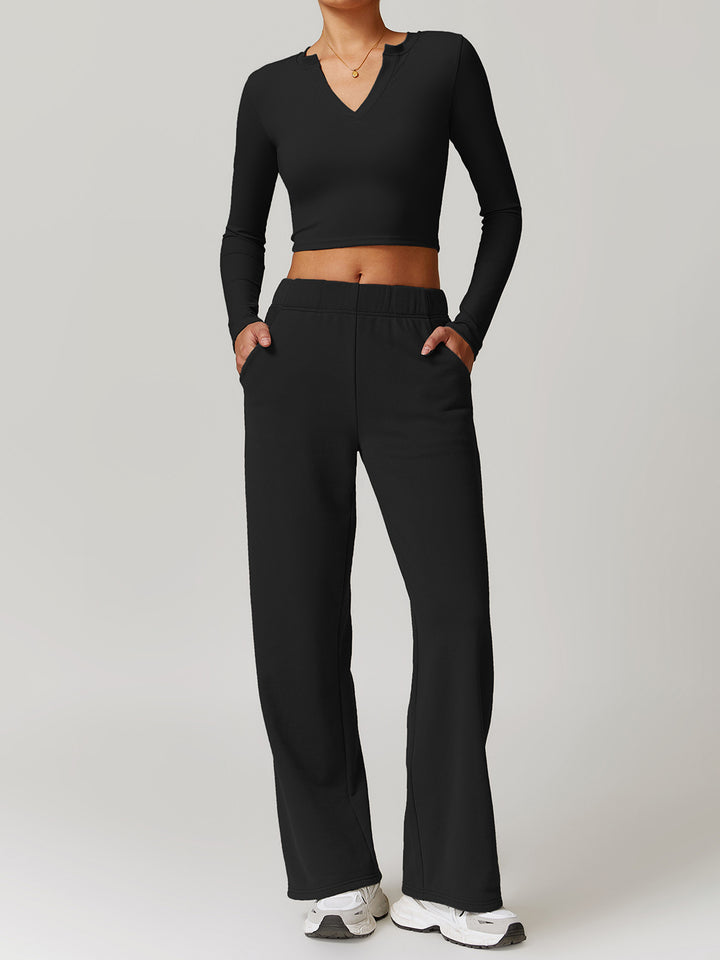 V-Neck Comfort Fit Sports Tops