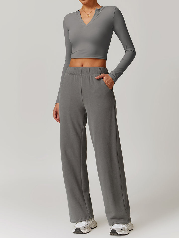 V-Neck Comfort Fit Sports Tops