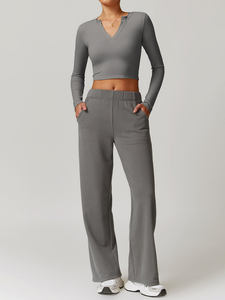 V-Neck Comfort Fit Sports Tops