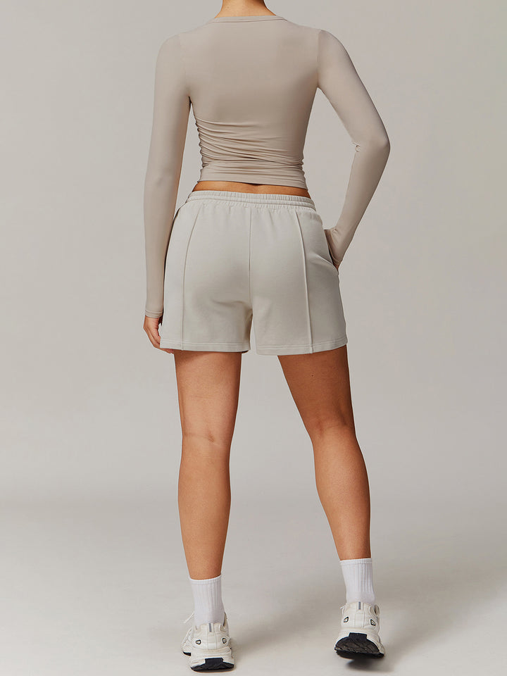 V-Neck Slim Fit Long Sleeve Top