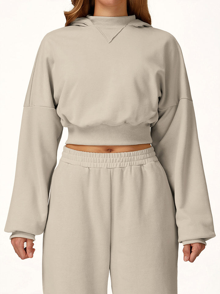 Wide Brim Hooded Sweatshirt