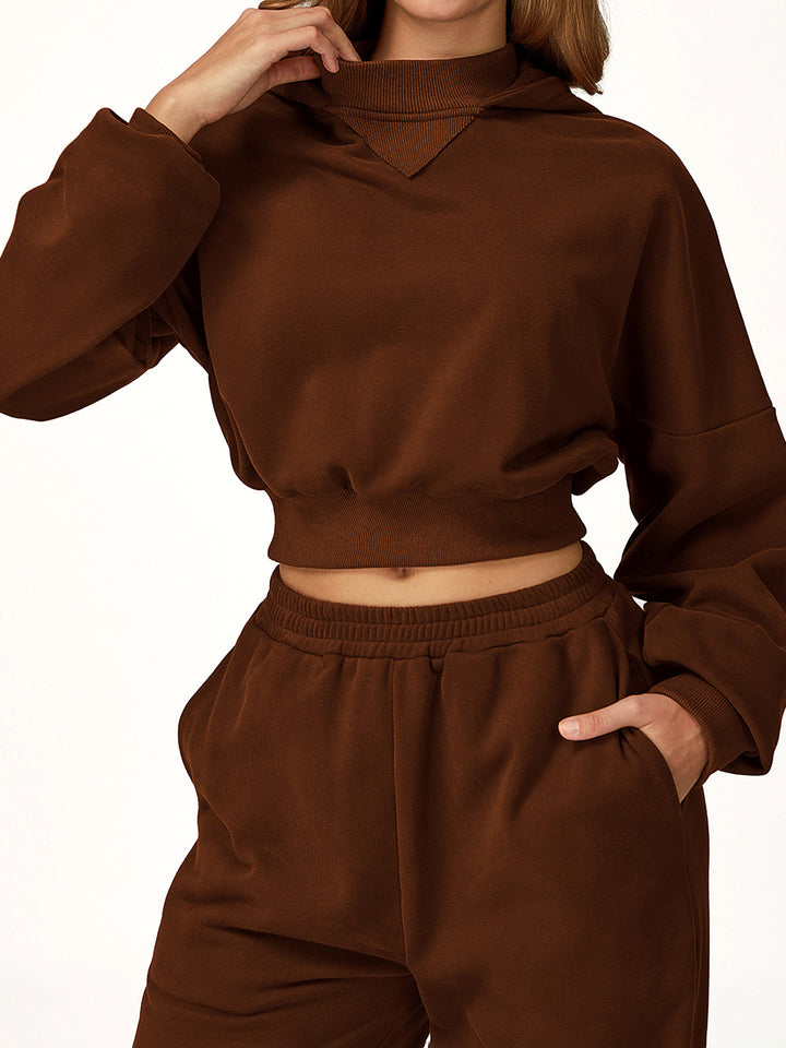 Wide Brim Hooded Sweatshirt