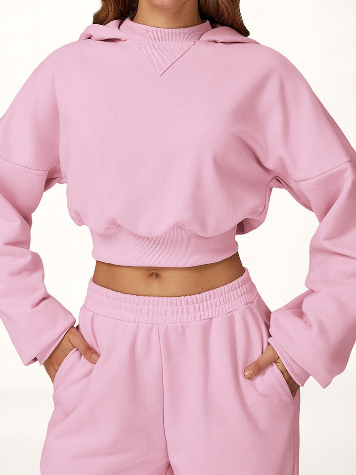 Wide Brim Hooded Sweatshirt