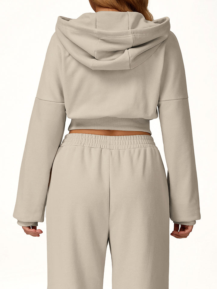 Wide Brim Hooded Sweatshirt