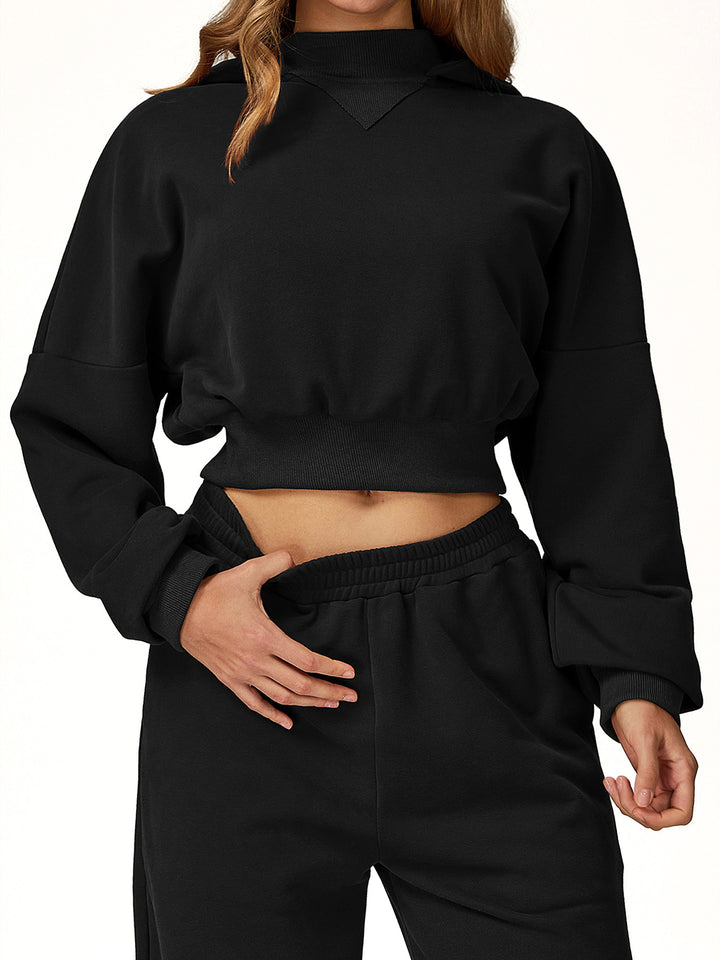 Wide Brim Hooded Sweatshirt