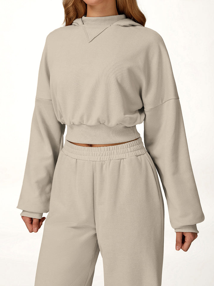 Wide Brim Hooded Sweatshirt