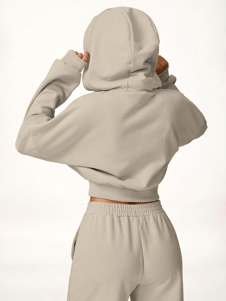 Wide Brim Hooded Sweatshirt
