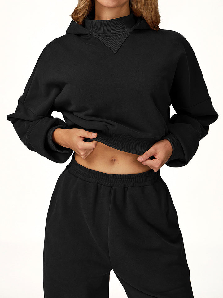 Wide Brim Hooded Sweatshirt