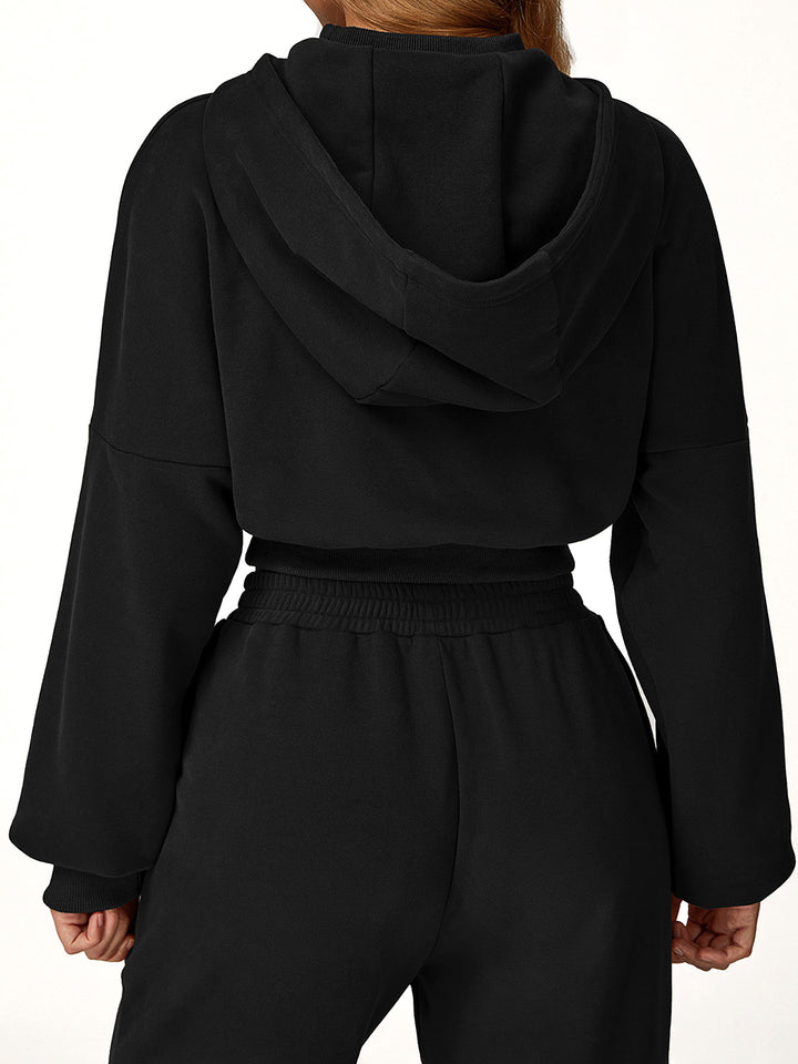 Wide Brim Hooded Sweatshirt
