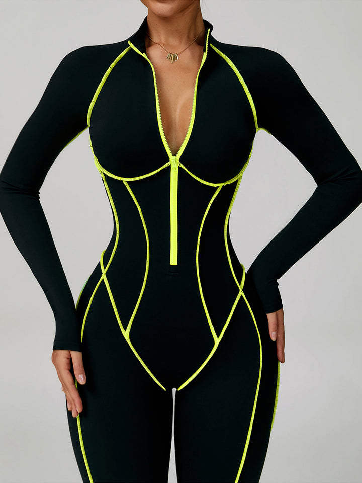 ZipContour Contrast Back Bodysuit